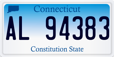 CT license plate AL94383