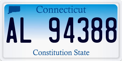 CT license plate AL94388