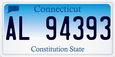 CT license plate AL94393