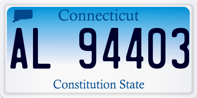 CT license plate AL94403