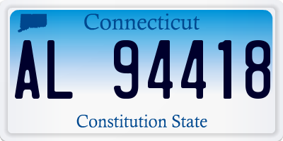 CT license plate AL94418