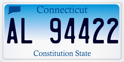 CT license plate AL94422
