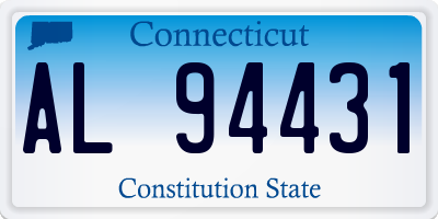 CT license plate AL94431