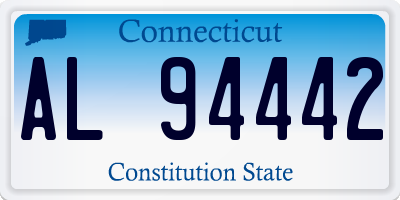 CT license plate AL94442