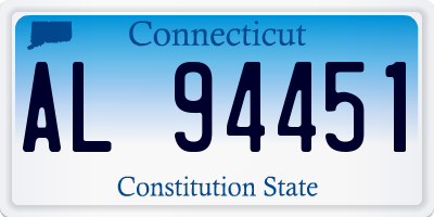 CT license plate AL94451
