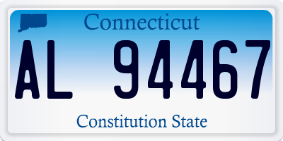 CT license plate AL94467