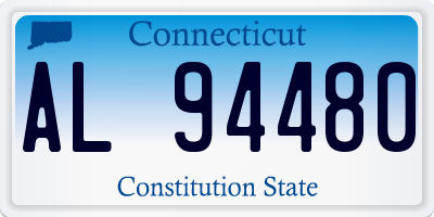 CT license plate AL94480