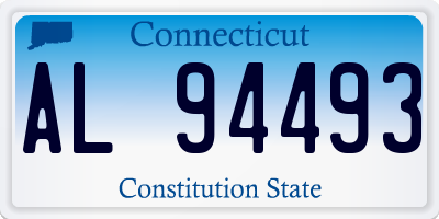 CT license plate AL94493