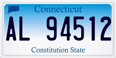 CT license plate AL94512