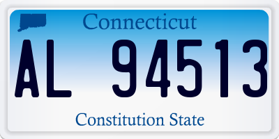 CT license plate AL94513