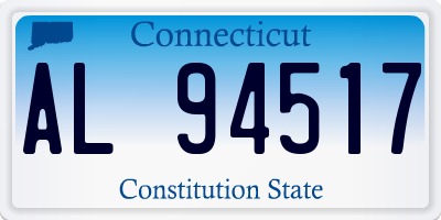 CT license plate AL94517