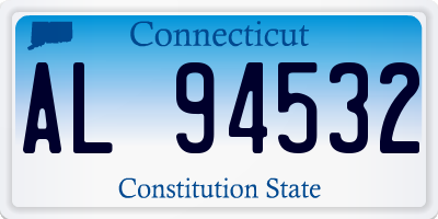 CT license plate AL94532