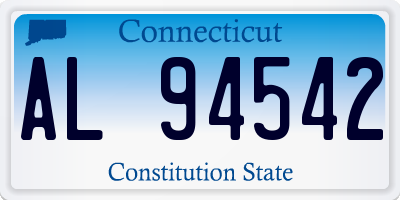 CT license plate AL94542