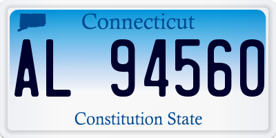 CT license plate AL94560