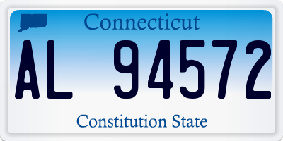 CT license plate AL94572