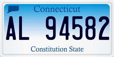 CT license plate AL94582