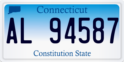 CT license plate AL94587
