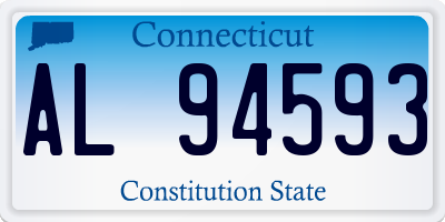 CT license plate AL94593
