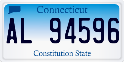CT license plate AL94596