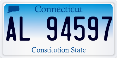 CT license plate AL94597