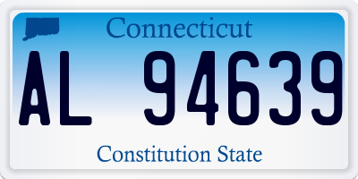 CT license plate AL94639