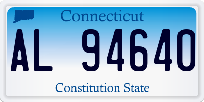 CT license plate AL94640