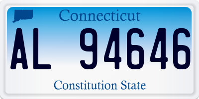 CT license plate AL94646