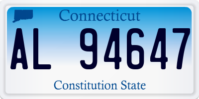 CT license plate AL94647