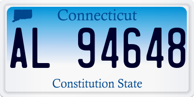 CT license plate AL94648