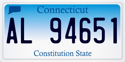 CT license plate AL94651