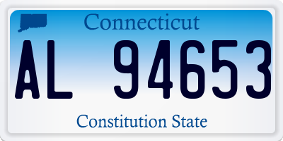 CT license plate AL94653