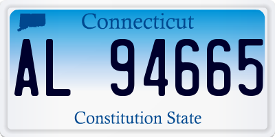 CT license plate AL94665