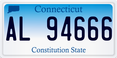 CT license plate AL94666