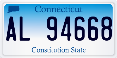 CT license plate AL94668