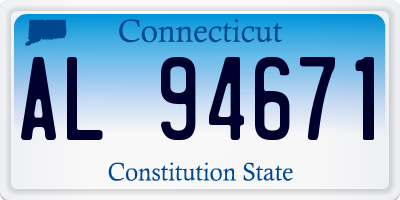 CT license plate AL94671