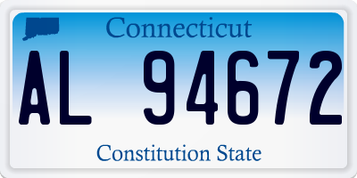 CT license plate AL94672