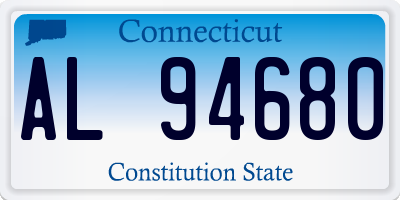 CT license plate AL94680
