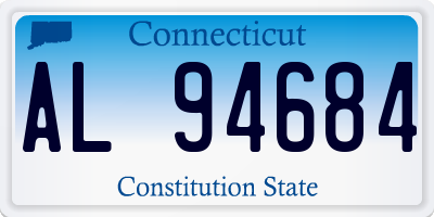 CT license plate AL94684
