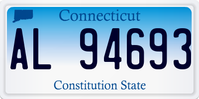 CT license plate AL94693
