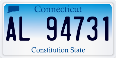 CT license plate AL94731