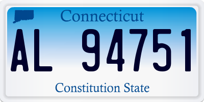 CT license plate AL94751