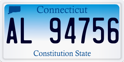 CT license plate AL94756