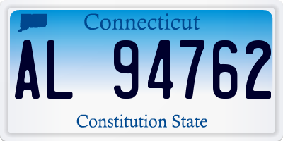 CT license plate AL94762