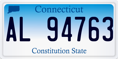 CT license plate AL94763