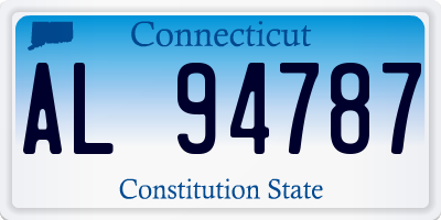 CT license plate AL94787