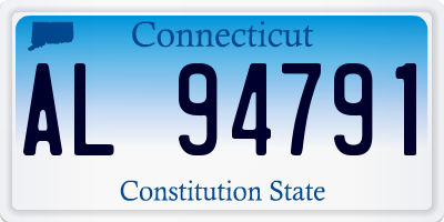 CT license plate AL94791