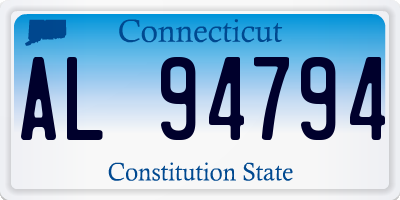 CT license plate AL94794