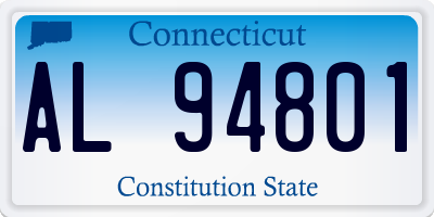 CT license plate AL94801