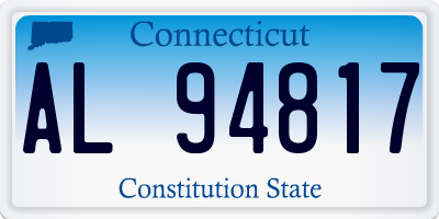 CT license plate AL94817