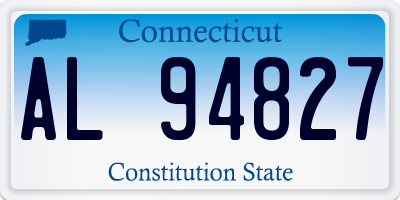 CT license plate AL94827